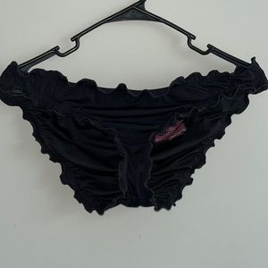 Victorias Secret Ruffle Cheeky Swim Bottoms